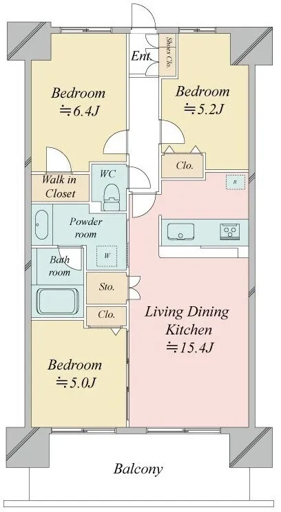 Residia Minamisenju - Floor Plan - ["White", "Diagram", "Plan"]