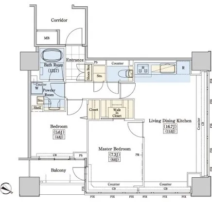Residia Tower Kamiikebukuro (Tower Building) - Floor Plan - ["Diagram", "Floor plan", "Plan"]