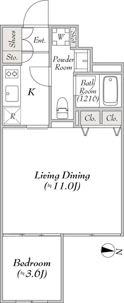 Milia Residence Minami Magome - Floor Plan - []