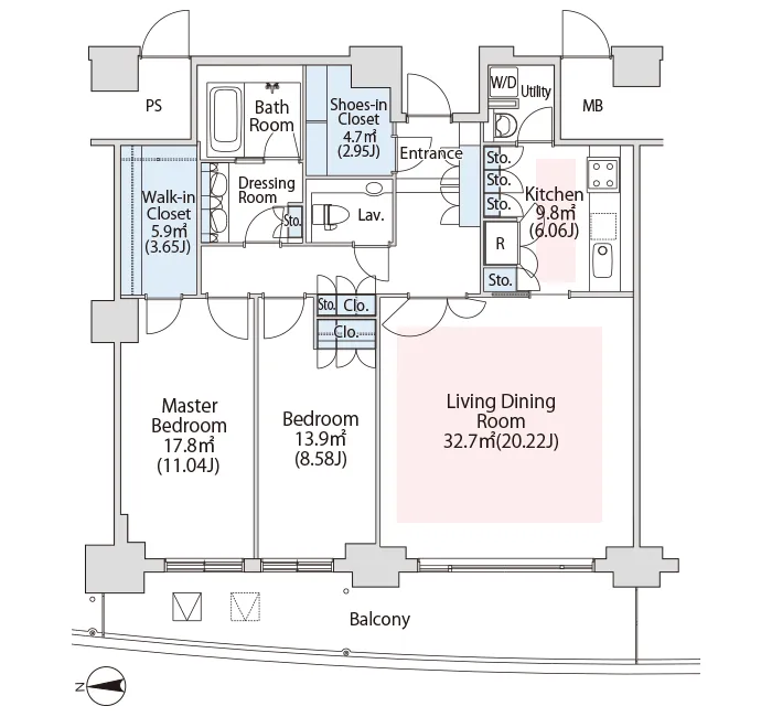 La Tour Shiodome - Floor Plan - ["Schematic", "Rectangle", "Font"]
