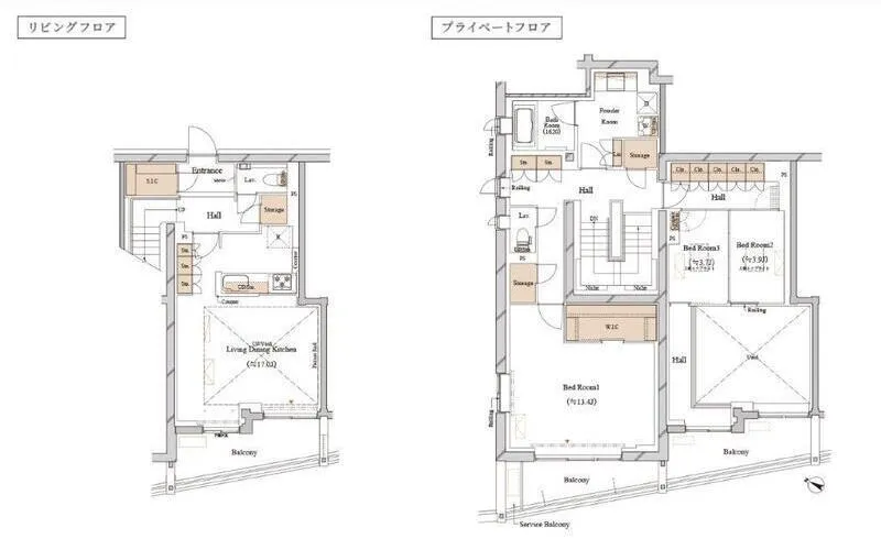 Blanchiesta Meguro Chuocho - Floor Plan - ["White", "Plan", "Schematic"]