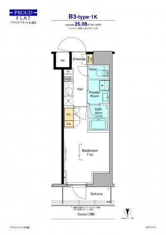 Proud Flat Kiba II - Floor Plan - ["Rectangle", "Schematic", "Parallel"]