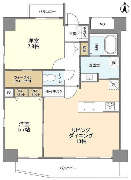 Prime Urban Nishi-Nippori - Floor Plan - ["Floor plan", "Design", "Plan"]