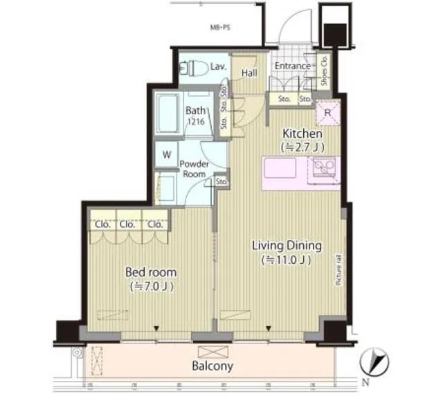 Merukumaru Keio Sasazuka Residence - Floor Plan - ["Floor plan", "Plan", "Drawing"]