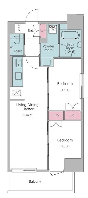 Due Iriya I - Floor Plan - ["Rectangle", "Line", "Parallel"]