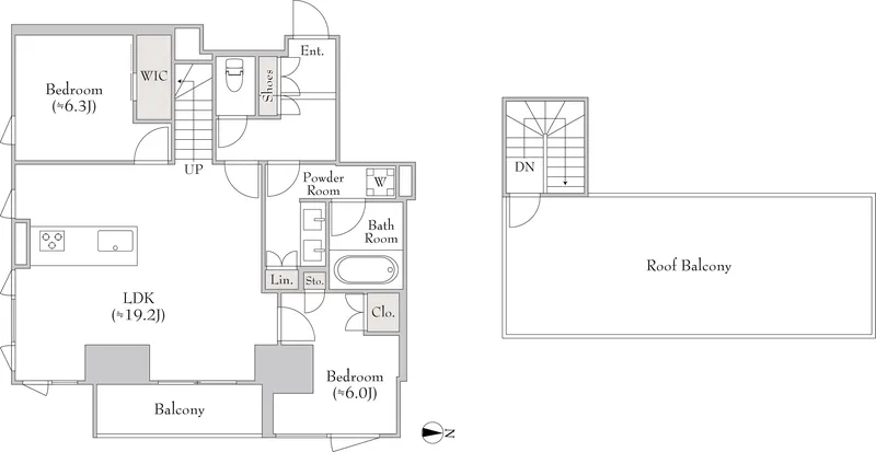 Lumiec Kinshicho - Floor Plan - ["Plan", "Floor plan", "Diagram"]