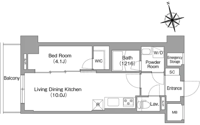 Comforia Liv Minamisunamachi East - Floor Plan - ["Diagram"]