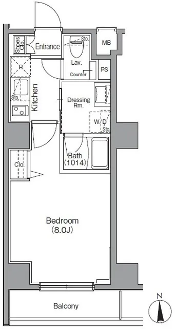 Boa Vista Monzen Nakamachi - Floor Plan - []