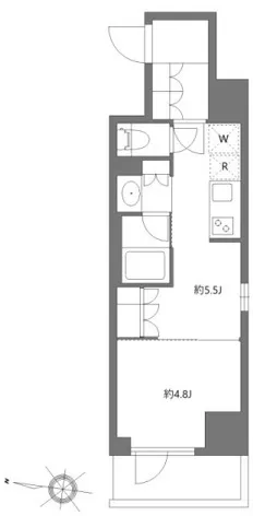 Grand Paseo Kiyosumi Shirakawa II - Floor Plan - ["White", "Technical drawing"]