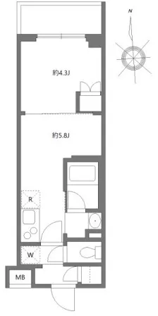 Harmony Residence Kamata Art Villa - Floor Plan - ["White", "Technical drawing"]