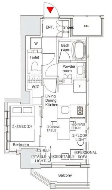 Hmlet Temma doshin - Floor Plan - ["Diagram", "Technical drawing", "Plan"]