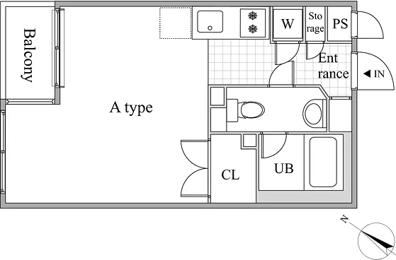 Residia Meguro II - Floor Plan - ["White", "Diagram", "Plan"]
