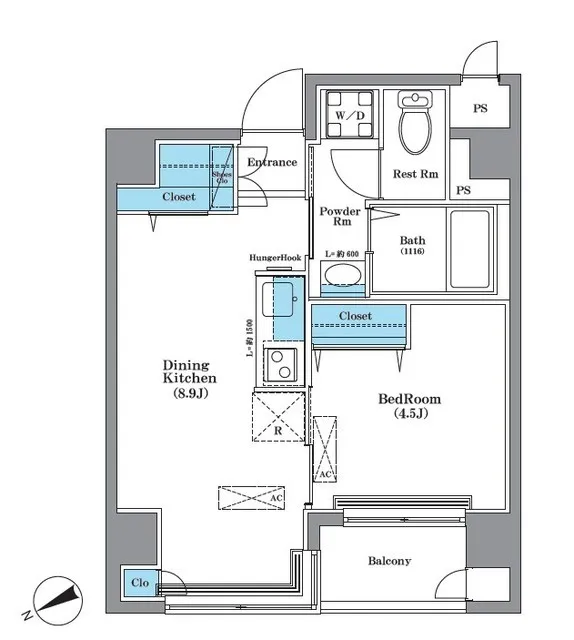 Urbanex Hacchobori - Floor Plan - ["Product", "Schematic", "Rectangle"]