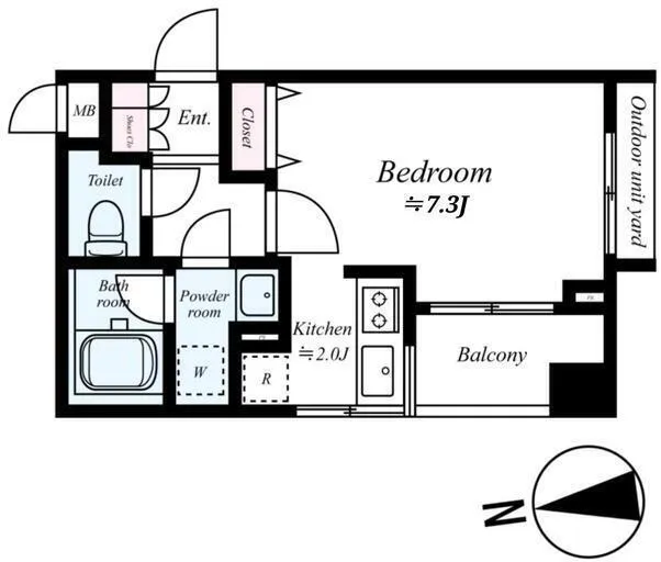 Spacie Shin-Nakano Castel - Floor Plan - ["Floor plan"]