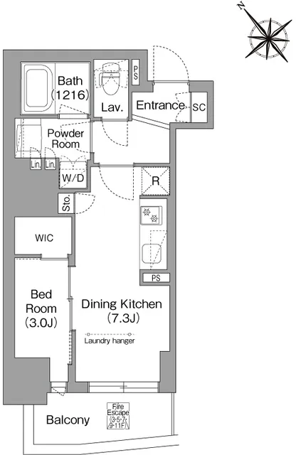 Comforia Liv Higashiikebukuro - Floor Plan - ["Diagram", "Plan"]