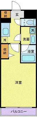 Castalia Kuramae - Floor Plan - ["Apartment", "Tile Flooring"]