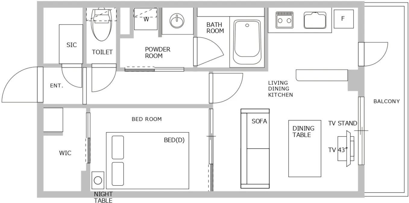 Hmlet Higashi-Shinjuku II - Floor Plan - []