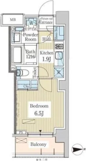 Park Axis Takadanobaba Terrace - Floor Plan - ["Rectangle", "Schematic", "Map"]