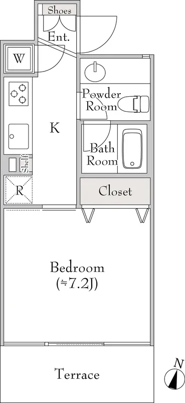 Milia Residence Sakurashinmachi Garden - Floor Plan - ["White"]