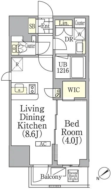 Geoent Ikebukuro - Floor Plan - ["Rectangle", "Font", "Parallel"]