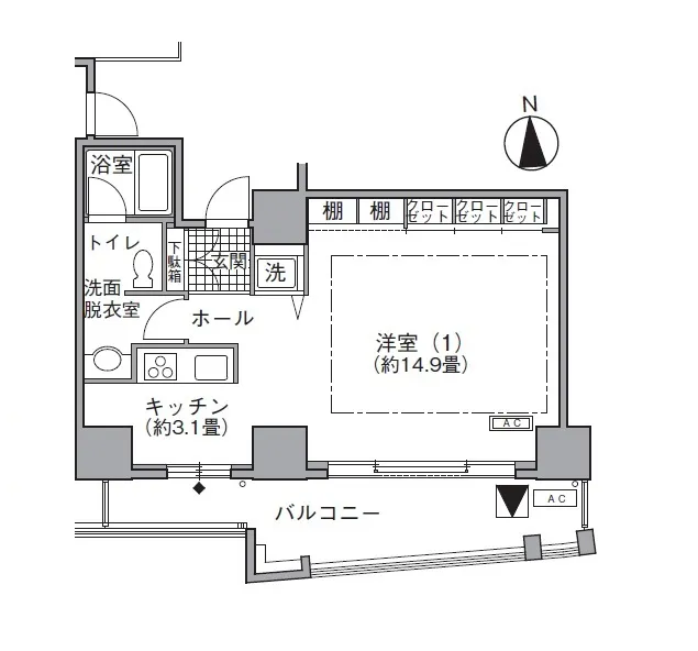 Acty Shiodome - Floor Plan - ["Rectangle", "Font", "Schematic"]