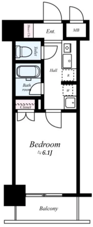 Hishiwa Palace Gotanda West - Floor Plan - []