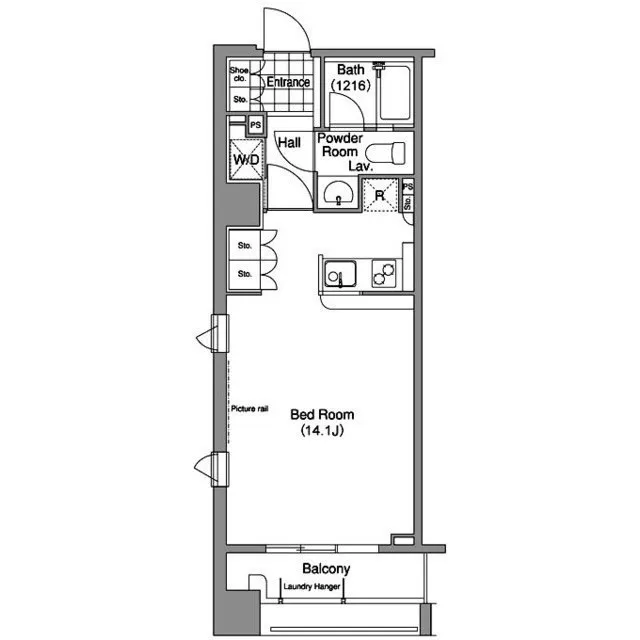 Comforia Oyama - Floor Plan - ["White", "Line", "Parallel"]