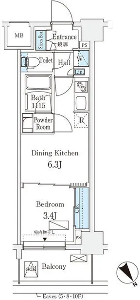 El Sereno Yokohama - Floor Plan - []
