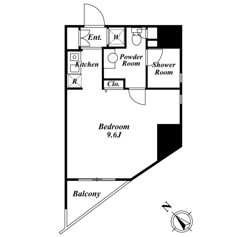 Cresidence Toranomon - Floor Plan - ["Rectangle", "Slope", "Font"]