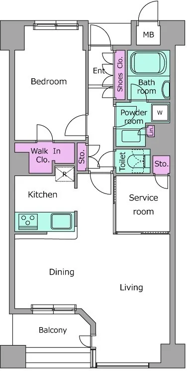 RESIDIA Tower Kami-Ikebukuro (Park Building) - Floor Plan - []