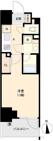 Primal Minamisuna - Floor Plan - ["Apartment"]