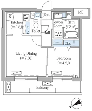 Rovine Meguro Higashiyama - Floor Plan - ["White", "Plan", "Diagram"]
