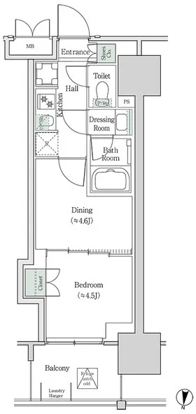 Brookside Residence Kiba - Floor Plan - []