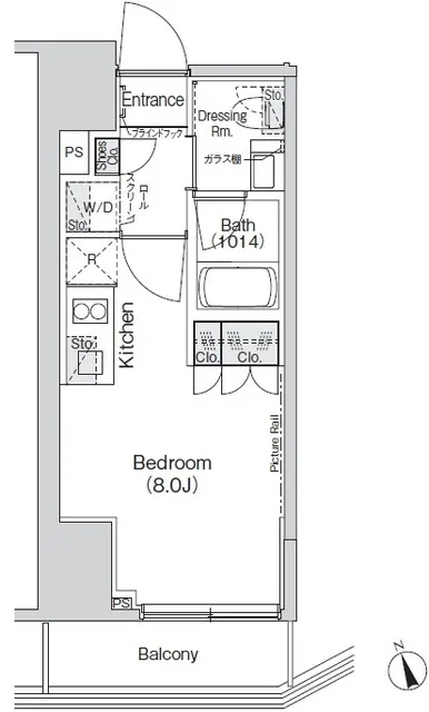 Belle Vue Shimbashi - Floor Plan - ["Rectangle", "Schematic", "Font"]