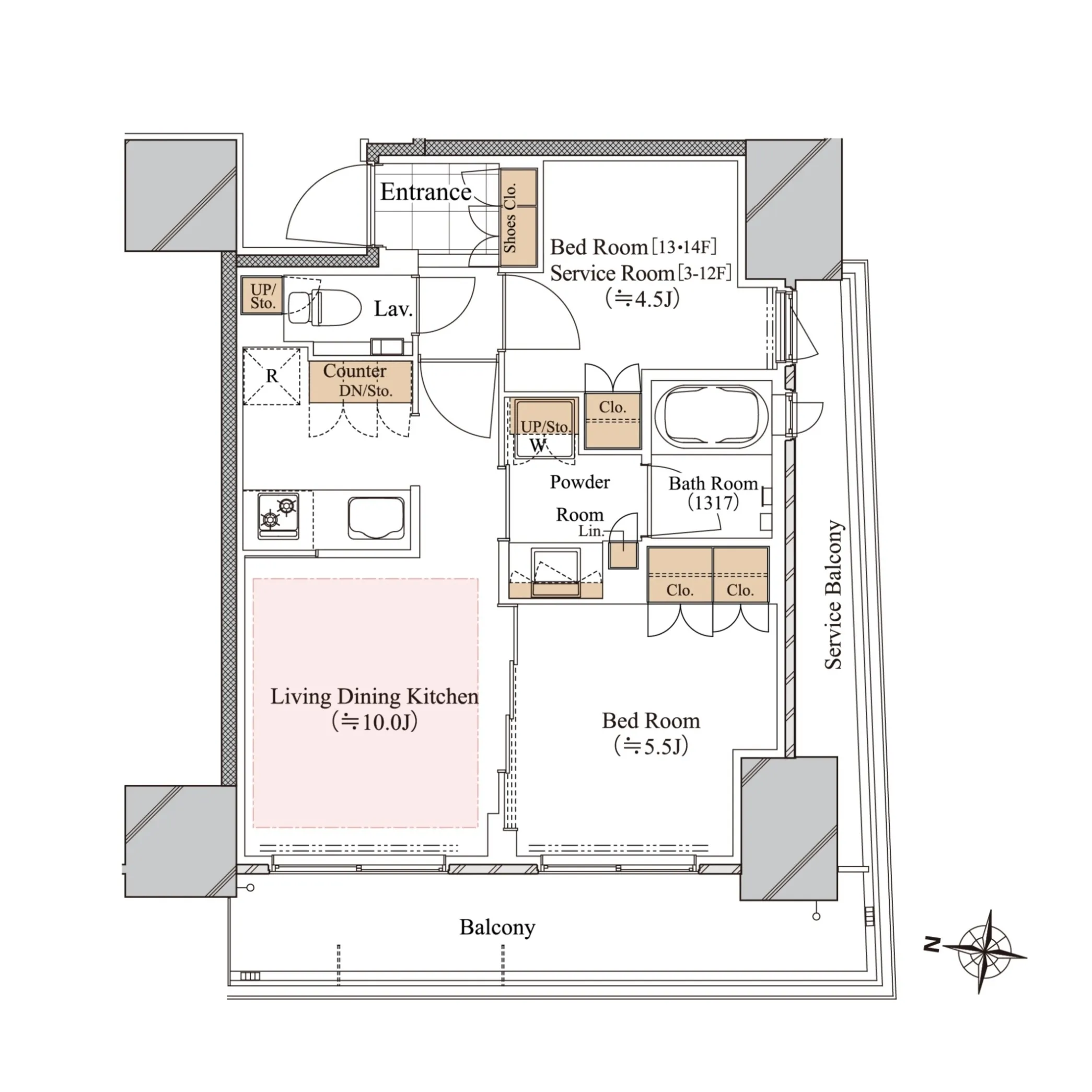 Blanciesta Hakusan - Floor Plan - ["Schematic", "Rectangle", "Slope"]