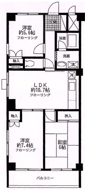 West Road Kamishakujii - Floor Plan - ["Diagram", "Home Door", "Floor plan"]