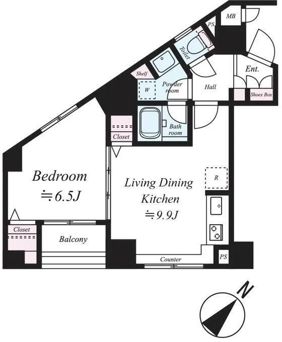 Grant Truth Higashi Mukojima - Floor Plan - ["Plan", "Diagram", "Floor plan"]