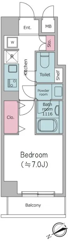 Due Kiyosumi-Shirakawa II - Floor Plan - []