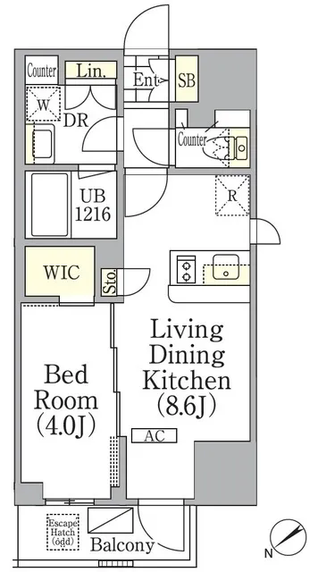 Geoent Ikebukuro - Floor Plan - ["Rectangle", "Line", "Font"]