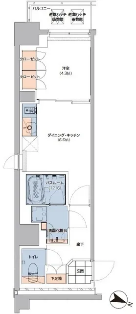 Bonheur Stage Ashizuka - Floor Plan - []