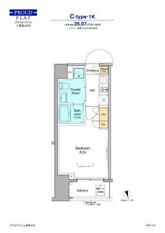 Proud Flat Ueno Matsugaya - Floor Plan - []