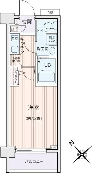 Ecology Toritsu University Residence - Floor Plan - ["Apartment", "Tile Flooring"]
