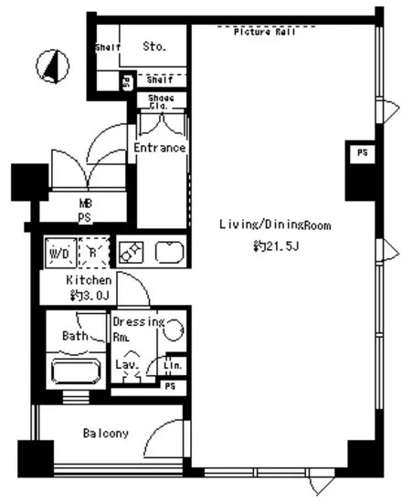 Park Axis Shibuya Jinnan - Floor Plan - ["Plan", "Diagram", "Floor plan"]