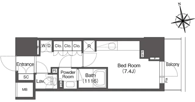 Comforia Higashiueno - Floor Plan - []