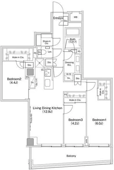 The Park Habio Shibuya Cross - Floor Plan - ["Diagram"]