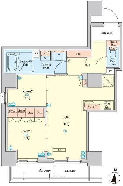 RJR Precia Kikukawa Station Square - Floor Plan - ["Plan", "Floor plan", "Diagram"]