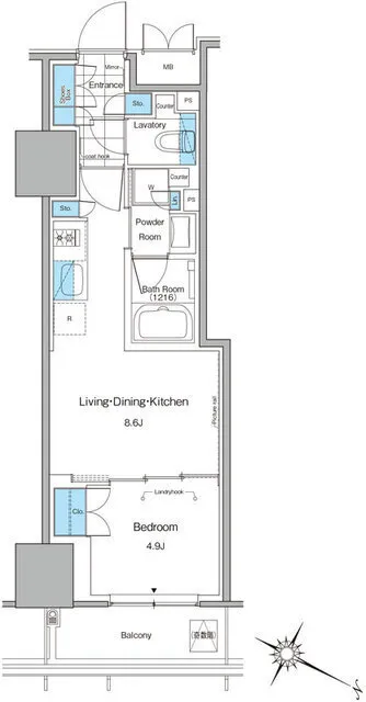 Lefon Progre Kita-Shinjuku - Floor Plan - ["Diagram", "Plan"]