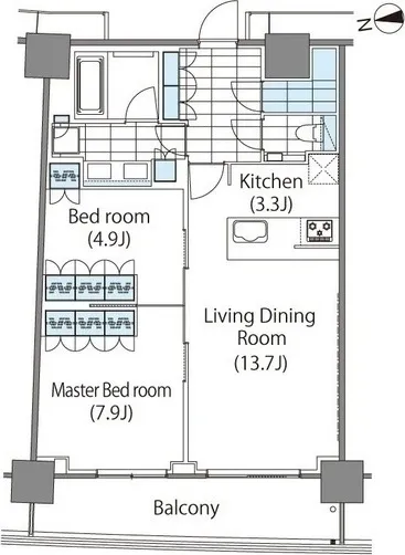 Comforia Shinjuku East Side Tower - Floor Plan - ["Floor plan", "Plan", "Diagram"]