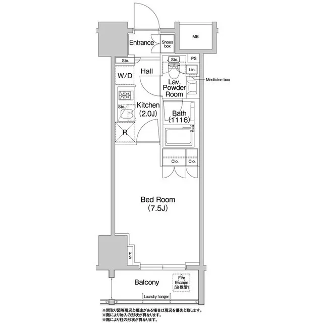 Comforia Asakusabashi - Floor Plan - ["Schematic", "Parallel", "Rectangle"]