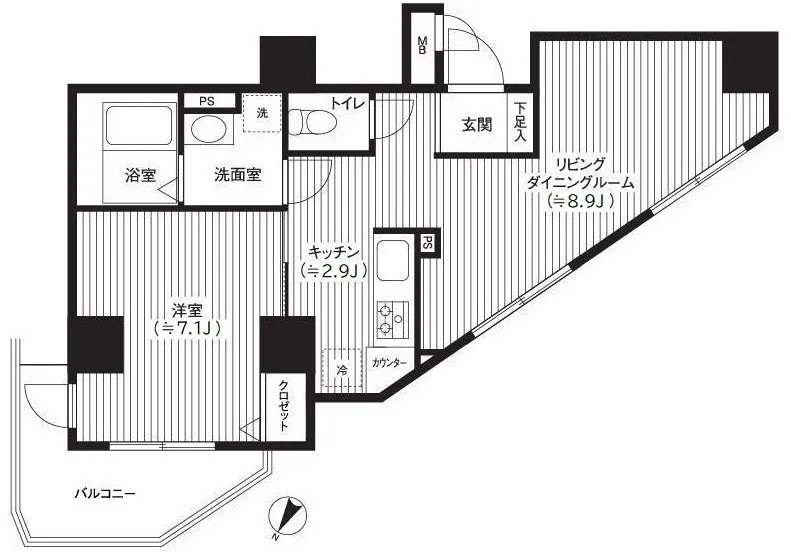 Castalia Hatsudai - Floor Plan - ["Plan", "Diagram"]
